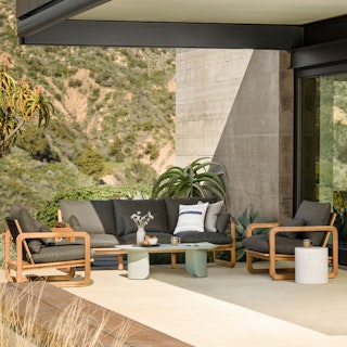 Laholm Sofa Set with Skane Coffee Table Outdoor 2023