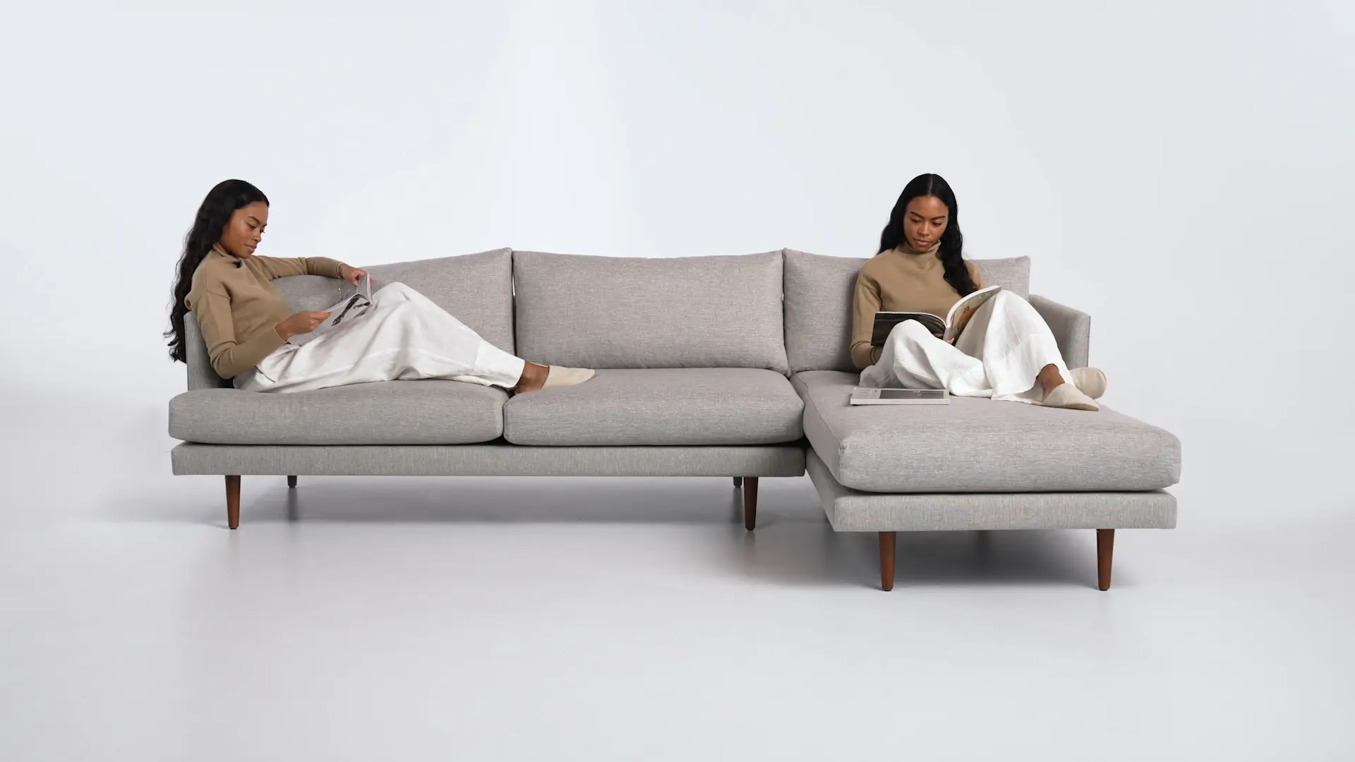 Burrard seasalt gray right sectional sofa discount