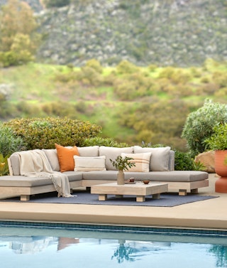 Lubek Sectional and Lubek Coffee Table.