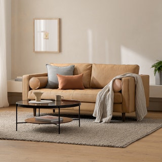 SKU416--Sven Charme Tan 72 Sofa--S728--2023-05-04