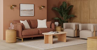 View The Warm Terracotta Living