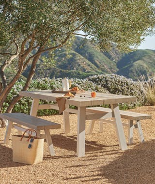 Sardis Driftwood Gray Table for 8 Outdoor 2023