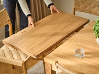 Solid wood Ashford extendable dining table