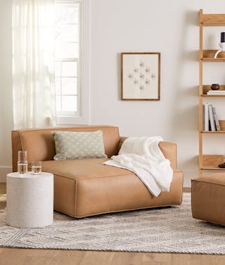 Solae Right Arm Module and Solae Ottoman