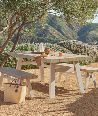Sardis Table with Sardis Bench Outdoor 2023