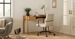 Gerven Chair, Fantol Desk, Torch Lamp