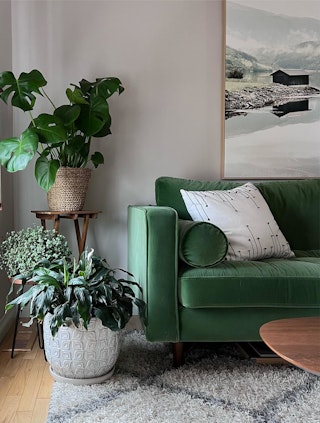 Sven green store sofa