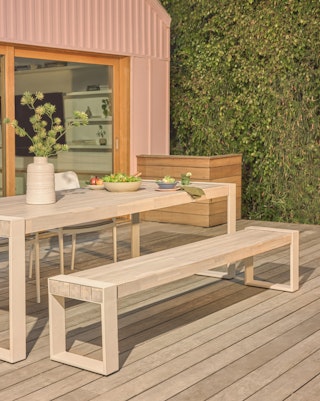 Lubek Dining Table & Bench