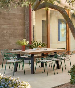 Sardis Vintage Brown Table for 8 Outdoor 2023