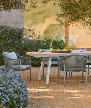 Sardis Driftwood Gray Table for 6 Outdoor 2023