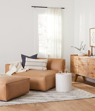 Solae Left Arm Module and Solae Ottoman