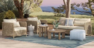Patio styled with the 'Hamptons Beach House' curated bundle, by Article's interior design team