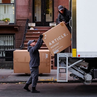 Products ordered by Vivian delivered to her home