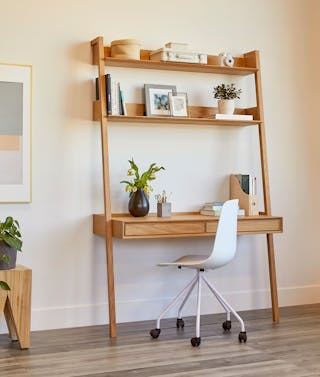 Fantol Bookcase Desk, Svelti Office Chair