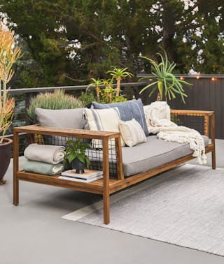 Callais Taupe Gray Sofa Outdoor 2023