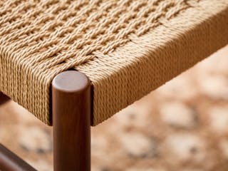 Corded & Wood Dining Chair